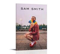 YJHXYCCS Sam Smith Famous Singer Music Album Cover Series Canvas Poster Wall Art Decorative Painting Bedroom Painting Posters20x30inch(50x75cm) Frame-style