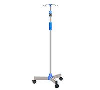 YJI Portable IV Stand, Height Adjustable Stainless Steel Drip Stand For Elderly Home Care, Hospital And Clinic