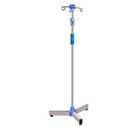 YJI Portable IV Stand, Height Adjustable Stainless Steel Drip Stand For Elderly Home Care, Hospital And Clinic