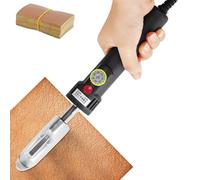 YJINGRUI Digital Display Mini Leather Iron 50℃~350℃ Wrinkles Removing for Leather Clothes Shoes Ironing with Anti-scalding Tape Temperature Adjustable (Knob adjustment)