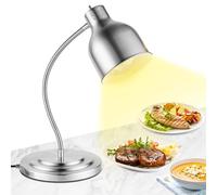 YJINGRUI Single-Head Commercial Food Warmer Lamp with Adjustable Gooseneck & Stable Base, 250W Infrared Warming Light for Buffet, Restaurant Kitchen, Tabletop Use