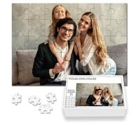 Yjiuhao Personalised Jigsaw Puzzle 35/70/120/200/300/500/1000/1500/2000/3000 Pieces Custom Puzzle with Your Own Photo for Family Friend