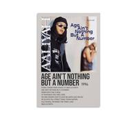 YJJECP Age Ain't Nothing But A Number by AaliyahWall Decoration Posters Waterproof Modern Home Printing Workplace Home Wall Art Easy to InstallUnframe-style24x36inch(60x90cm)