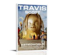 YJJECP Astroworld by Travis ScottWall Decoration Posters Waterproof Modern Home Printing Workplace Home Wall Art Easy to InstallFrame-style20x30inch(50x75cm)