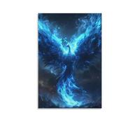 YJJECP Blue Bird PhoenixWall Decoration Posters Waterproof Modern Home Printing Workplace Home Wall Art Easy to InstallUnframe-style20x30inch(50x75cm)