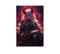 YJJECP Demoness AnimeWall Decoration Posters Waterproof Modern Home Printing Workplace Home Wall Art Easy to InstallUnframe-style08x12inch(20x30cm)
