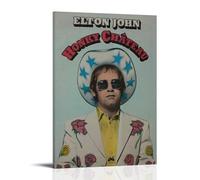 YJJECP Elton JohnWall Decoration Posters Waterproof Modern Home Printing Workplace Home Wall Art Easy to InstallFrame-style20x30inch(50x75cm)