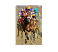 YJJECP Horse Racing PaintingWall Decoration Posters Waterproof Modern Home Printing Workplace Home Wall Art Easy to InstallUnframe-style12x18inch(30x45cm)