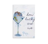 YJJECP How Lucky Are WeWall Decoration Posters Waterproof Modern Home Printing Workplace Home Wall Art Easy to InstallUnframe-style16x24inch(40x60cm)