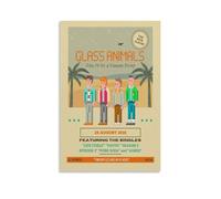 YJJECP How to Be A Human Being Glass AnimalsWall Decoration Posters Waterproof Modern Home Printing Workplace Home Wall Art Easy to InstallUnframe-style08x12inch(20x30cm)