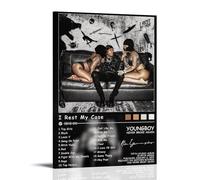 YJJECP I Rest My Case YoungBoy Never Broke AgainWall Decoration Posters Waterproof Modern Home Printing Workplace Home Wall Art Easy to InstallFrame-style12x18inch(30x45cm)