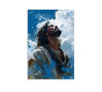 YJJECP Jesus Christ CanvasWall Decoration Posters Waterproof Modern Home Printing Workplace Home Wall Art Easy to InstallUnframe-style16x24inch(40x60cm)