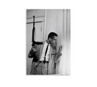 YJJECP Malcolm XWall Decoration Posters Waterproof Modern Home Printing Workplace Home Wall Art Easy to InstallUnframe-style08x12inch(20x30cm)