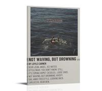 YJJECP Not Waving, But Drowning Loyle CarnerWall Decoration Posters Waterproof Modern Home Printing Workplace Home Wall Art Easy to InstallFrame-style16x24inch(40x60cm)