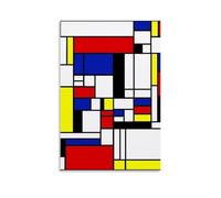 YJJECP Piet MondrianWall Decoration Posters Waterproof Modern Home Printing Workplace Home Wall Art Easy to InstallUnframe-style12x18inch(30x45cm)