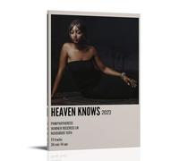 YJJECP PinkPantheress Heaven KnowsWall Decoration Posters Waterproof Modern Home Printing Workplace Home Wall Art Easy to InstallFrame-style08x12inch(20x30cm)