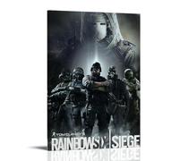 YJJECP Tom Clancy’s Rainbow Six SiegeWall Decoration Posters Waterproof Modern Home Printing Workplace Home Wall Art Easy to InstallFrame-style08x12inch(20x30cm)