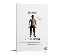 YJJECP Travis Scott RodeoWall Decoration Posters Waterproof Modern Home Printing Workplace Home Wall Art Easy to InstallFrame-style12x18inch(30x45cm)