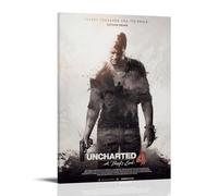 YJJECP Uncharted 4 A Thief's EndWall Decoration Posters Waterproof Modern Home Printing Workplace Home Wall Art Easy to InstallFrame-style08x12inch(20x30cm)