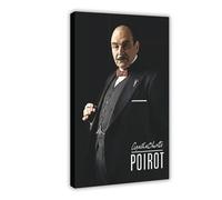 YJJGLZC Agatha Christie Hercule Poirot Poster Canvas Poster Wall Art Decor Print Picture Paintings for Living Room Bedroom Decoration 16x24inch(40x60cm)