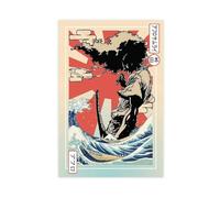 YJJGLZC Anime Afro Samurai Poster Canvas Poster Wall Art Decor Print Picture Paintings for Living Room Bedroom Decoration 12x18inch(30x45cm)