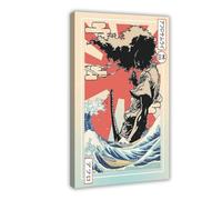 YJJGLZC Anime Afro Samurai Poster Canvas Poster Wall Art Decor Print Picture Paintings for Living Room Bedroom Decoration 24x36inch(60x90cm)