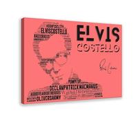 YJJGLZC Elvis Costello Poster Canvas Poster Wall Art Decor Print Picture Paintings for Living Room Bedroom Decoration 08x12inch(20x30cm)