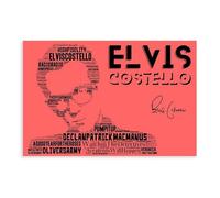 YJJGLZC Elvis Costello Poster Canvas Poster Wall Art Decor Print Picture Paintings for Living Room Bedroom Decoration 12x18inch(30x45cm)