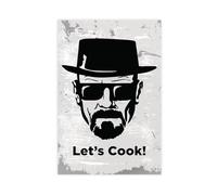 YJJGLZC Heisenberg Lets Cook Art Canvas Poster Wall Art Decor Print Picture Paintings for Living Room Bedroom Decoration 16x24inch(40x60cm)