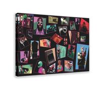 YJJGLZC Hotline Miami Game Poster Canvas Poster Bedroom Decor Landscape Office Room Decor Gift 24x36inch(60x90cm)