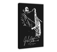 YJJGLZC John Coltrane Music Poster (1) Canvas Poster Bedroom Decor Landscape Office Room Decor Gift 12x18inch(30x45cm)