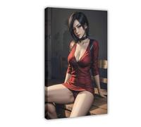 YJJGLZC Resident Evil Ada Wong Poster (9) Canvas Poster Bedroom Decor Landscape Office Room Decor Gift 16x24inch(40x60cm)