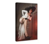 YJJGLZC Resident Evil Lady Dimitrescu Poster (9) Canvas Poster Wall Art Decor Print Picture Paintings for Living Room Bedroom Decoration 20x30inch(50x75cm)