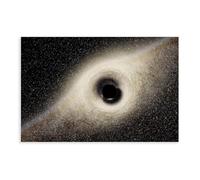 YJJGLZC Space Universe, Galaxies, Stars, Planets, Celestial Bodies, Black Hole Art Canvas Poster Bedroom Decor Landscape Office Room Decor Gift 24x36inch(60x90cm)