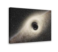 YJJGLZC Space Universe, Galaxies, Stars, Planets, Celestial Bodies, Black Hole Art Canvas Poster Wall Art Decor Print Picture Paintings for Living Room Bedroom Decoration 20x30inch(50x75cm)