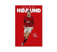 YJJGLZC Sports Poster Rasmus Hojlund Canvas Poster Bedroom Decor Landscape Office Room Decor Gift 08x12inch(20x30cm)