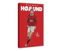 YJJGLZC Sports Poster Rasmus Hojlund Canvas Poster Bedroom Decor Landscape Office Room Decor Gift 24x36inch(60x90cm)
