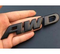 YJJSM Car Emblem Badge Decal Logo for Hyundai IONIQ 5,Grill Logo Letters Car Decal Logo 3D Metal TITANIUM Crest Sign Tailgate Water Proof Anti Wear Car Styling Accessories,Large-Black