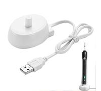 YJLX Toothbrush Charger for Oral B - Universal USB Port Connection Compatible With Braun Oral B Electric Toothbrush Inductive Model 3757 - Waterproof Portable Replacement