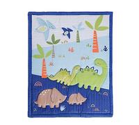 YJM Premium Baby Toddler Blanket for Boys and Girls,Blue Quilt Cot Comforter Nursery Bedding Throw Blanket, Ultra-Soft & Cozy | Ideal for All Seasons |