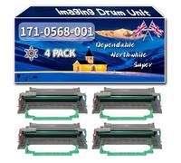 YJMGT 171-0568-001 Imaging Drum Unit Compatible for Konica Minolta PagePro 1350 1350e 1350en 1350w 1380mf Printers, High-Definition Printing Effect with Chip, 30000 Pages (4 Pack Black)