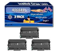YJMGT 406841 Imaging Drum Unit Compatible for Ricoh SP1200S SP1200SF SP1210N Printers, High-Definition Printing Effect with Chip, 22000 Pages (3 Pack Black)