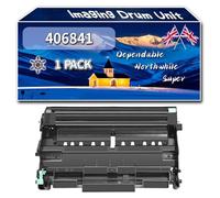 YJMGT 406841 Imaging Drum Unit Compatible for Ricoh SP1200S SP1200SF SP1210N Printers, High-Definition Printing Effect with Chip, 22000 Pages (1 Pack Black)