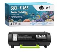 YJMGT 593-11165 Toner Cartridge Compatible for Dell B2360d B2360dn B3460dn B3465dnf Printers, High-Definition Printing Effect with Chip, 30000 Pages (1 Pack Black)