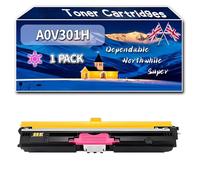 YJMGT A0V301H Toner Cartridges Compatible for Konica Minolta A0V30HH A0V30CH A0V306H Magicolor 1650ENDT 1680MF 1690MF Printers (1 Pack Magenta)