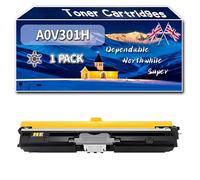 YJMGT A0V301H Toner Cartridges Compatible for Konica Minolta A0V30HH A0V30CH A0V306H Magicolor 1650ENDT 1680MF 1690MF Printers (1 Pack Black)