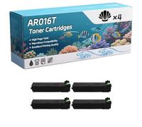 YJMGT AR016T Toner Cartridges Compatible for Sharp AR-5220 AR-5316 AR-5320 Printer, High-Definition Printing Effect with Chip, 20000 Pages (4 Pack Black)