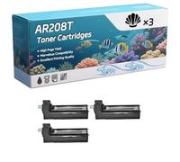 YJMGT AR208T Toner Cartridges Compatible for Sharp AR-203 Printer, High-Definition Printing Effect with Chip, 9000 Pages (3 Pack Black)
