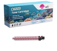 YJMGT C6003 Toner Cartridges Compatible for Ricoh MP C4503ASP MP C4503SP Printers, High-Definition Printing Effect with Chip, 43000 Pages (1 Pack Magenta)