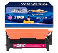 YJMGT Compatible for Dell 1230C Toner Cartridge, Work for Dell 1230C 1230CN 1235C 1235cn Printers, Toner Cartridge 593-10493 593-10494 593-10495 593-10496 (1 Pack Magenta)